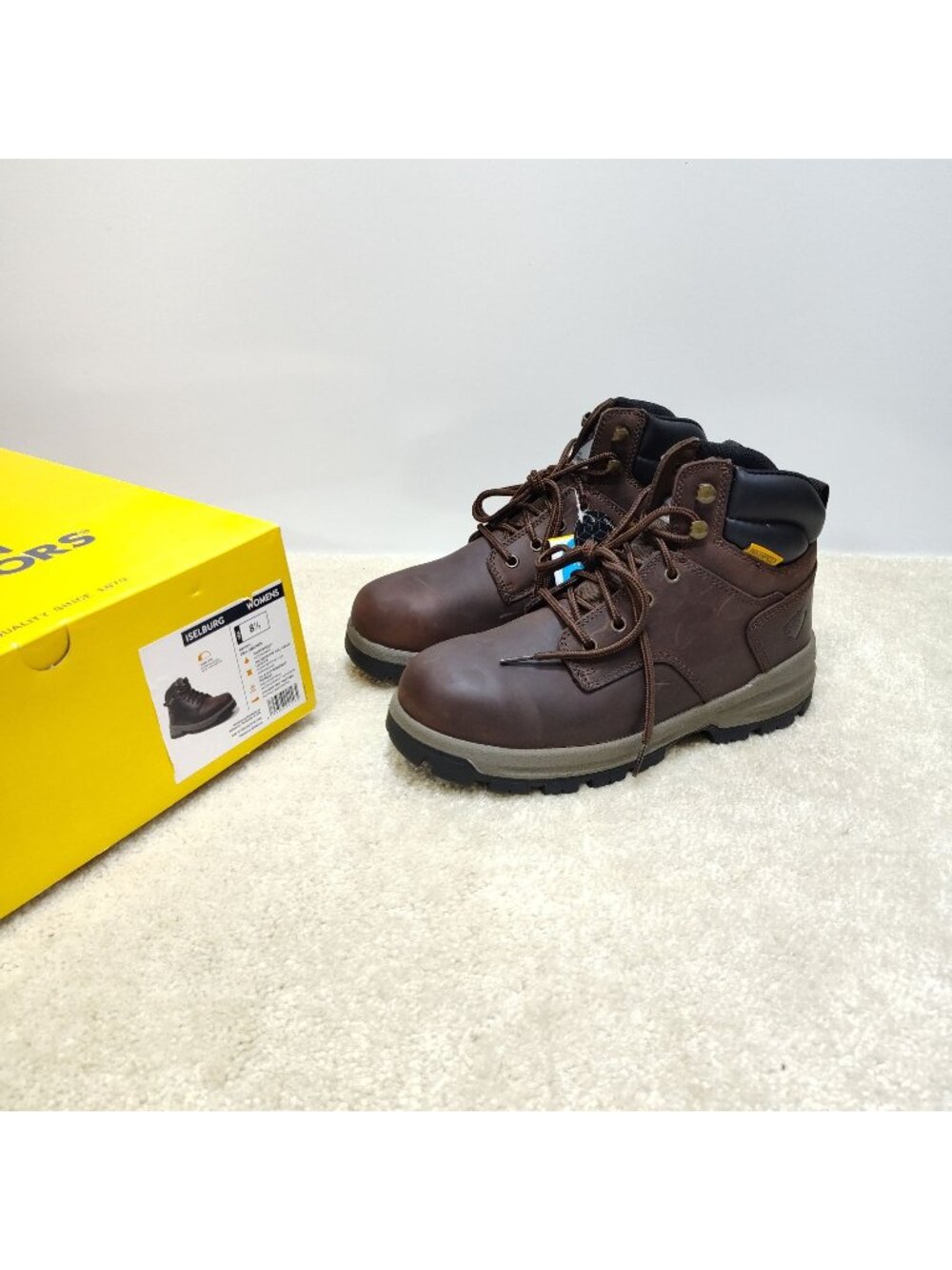 Herman Survivors Womens US 8.5 Iselburg Brown Steel Toe Waterproof Work Boot NIB